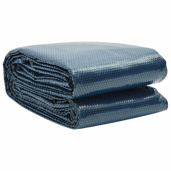 vidaXL Film solaire de piscine flottant PE 500x300 cm Noir et bleu