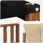 vidaXL Ensemble de canapés d'extérieur 8 pc Naturel et Beige