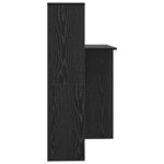 vidaXL Bureau Chêne noir 131 5 x 50 x 106 5 cm Bois d'ingénierie