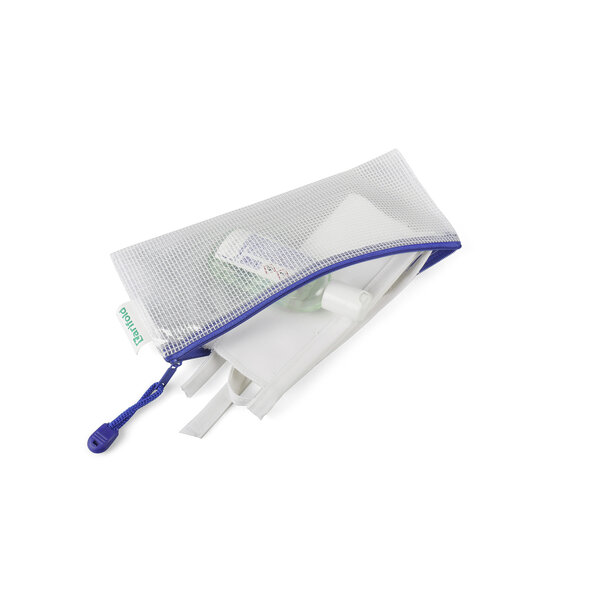 Pochettes à zip format chéquier tarifold - sachet de 8 - bleu
