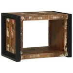 vidaXL Cube Mural Marron 55 x 35 x 40 cm Bois massif de récupération