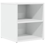 vidaXL Armoire d'angle blanc 160x40x45 cm bois d’ingénierie