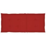 vidaXL Chaise à bascule avec coussin Bambou