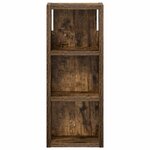 vidaXL Armoire murale de salle de bain Chêne Fumé 20 x 10 x 50 cm