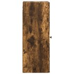 vidaXL Armoire Murale Chêne fumé 33 x 34 5 x 90 cm Bois d'ingénierie