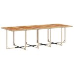 vidaXL Ensemble à manger de jardin et coussins 11 Pièces beige poly rotin