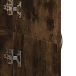 vidaXL Armoire de classement chêne fumé 60x32x153 cm bois d'ingénierie