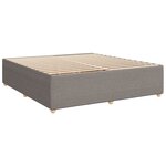 vidaXL Cadre de lit sans matelas taupe 180x200 cm tissu