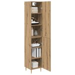 vidaXL Haut Armoire 2 Pièces Chêne artisanal Bois d'ingénierie