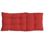 vidaXL Coussins de chaise à dossier haut lot de 6 rouge tissu oxford