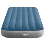 INTEX Lit d'Air avec Pompage INTEX Bleu foncé et gris 99 x 191 x 25 cm