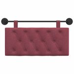 vidaXL Tête de lit suspendue Bordeaux Tissu