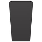 vidaXL Jardinière noir 45x45x75 cm acier