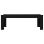 vidaXL Table basse noir 102x50x36 cm bois d'ingénierie