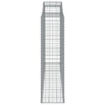 vidaXL Paniers à gabions arqués 25 Pièces 300x50x180/200 cm fer galvanisé