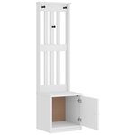 vidaXL Portemanteau SANDNES blanc 45x40x159 5 cm bois massif pin