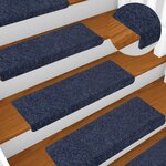 vidaXL Tapis d'escalier 5 Pièces Tissu aiguilleté 65x21x4 cm Anthracite