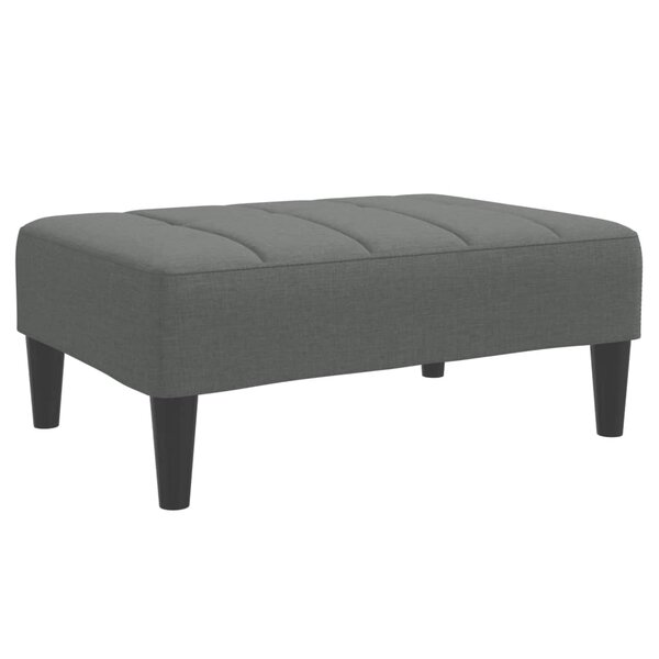 vidaXL Repose-pied gris foncé 77x55x31 cm tissu