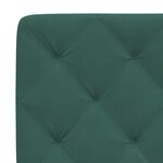 vidaXL Cadre de lit avec lumières LED vert foncé 160x200 cm velours