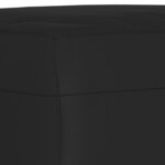 vidaXL Repose-pied Noir 70x55x41 cm Tissu microfibre