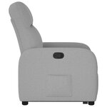 vidaXL Fauteuil inclinable gris nuage tissu