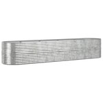 vidaXL Lit surélevé de jardin Acier galvanisé Argenté