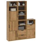 vidaXL Armoires latérales 5 Pièces ODDA 40x24x79 cm bois massif pin