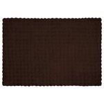 vidaXL Couverture en Fourrure de Lapin Synthétique Camel 130 x 150 cm