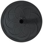 vidaXL Pied de parasol Noir Ø38-48 mm
