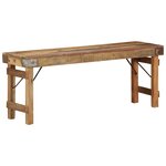 vidaXL Banc 110x35x46 cm en bois massif récupéré