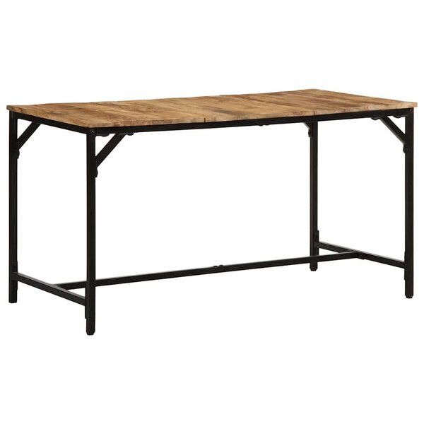 vidaXL Table à manger 140x70x75 cm bois de manguier massif brut