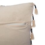 Coussin Jacq Ritual - 60 x 60 cm - Beige et noir