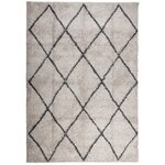 vidaXL Tapis shaggy à poils longs moderne beige anthracite 160x230 cm