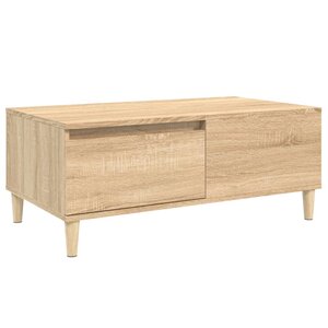 vidaXL Table basse Chêne sonoma 90x50x36 5 cm Bois d'ingénierie