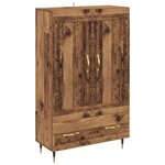 vidaXL Haut Armoire Bois Ancien 69 5 x 31 x 115 cm Bois d'ingénierie