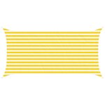 vidaXL Voile d'ombre Jaune et blanc 4 x 2 m 100   polyester Oxford