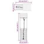 vidaXL Maisonnette de jeu avec mur d'escalade bois massif de pin