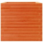 vidaXL Jardinière cire marron 50x50x45 5 cm bois de pin massif
