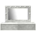 vidaXL Table de Toilette Gris 100 x 40 x 70 cm Bois d'ingénierie