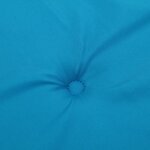 vidaXL Coussins de chaise de jardin à dossier haut lot de 2 bleu tissu