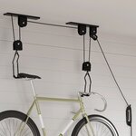 vidaXL Palans à vélo avec support de plafond 2 Pièces 20 kg