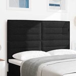 vidaXL Tête de lit LED avec des lumières à LED Noir 160 cm Polyester