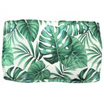 vidaXL Coussin pour dossier de palette Floral Motif de feuille