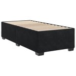 vidaXL Cadre de lit sans matelas noir 90x200 cm velours