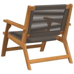 vidaXL Chaises de jardin 2 Pièces Grises 67x77x73 cm Bois massif d'acacia