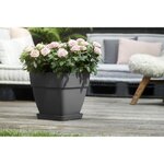 Vibia Campana Bac à fleurs Carré 37 - Noir Ø 36 x 36 cm