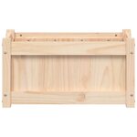 vidaXL Jardinières 2 Pièces bois de pin massif