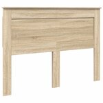 vidaXL Tête de lit Gris béton 140 cm Bois d'ingénierie