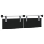 vidaXL Tête de lit suspendue Gris clair Tissu