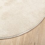 vidaXL Tapis OVIEDO à poils courts beige Ø 160 cm